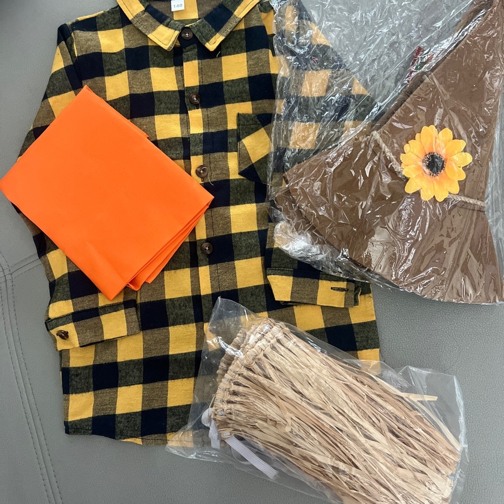Straw Man Halloween Costume Set for Kids